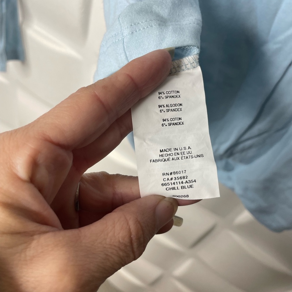 Bebe Sport Light Blue Long Sleeve Shirt - Picture 6 of 10